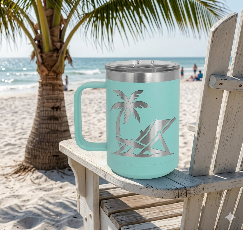 15oz Coffee Mug - Polar Camel Powder Coated