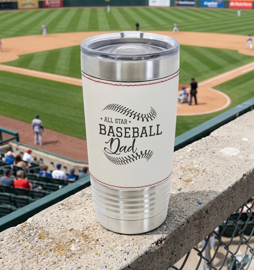 20oz Sport Theme - Polar Camel Powder Coat Tumbler