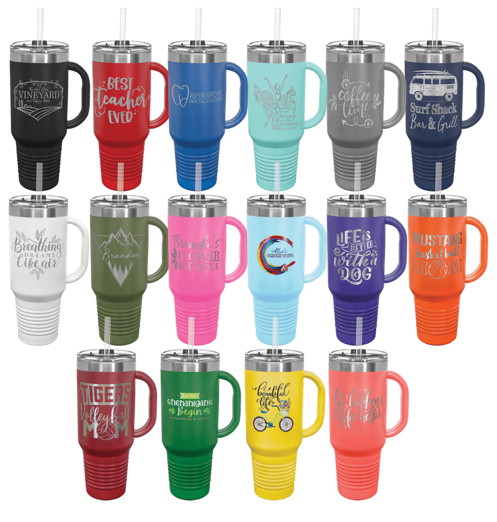 20oz, 32oz, 40oz Travel Mug - Polar Camel Powder Coated