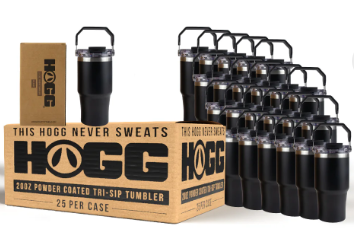20oz & 30oz Hogg Powder Coated Tri-Sip Sports Tumbler