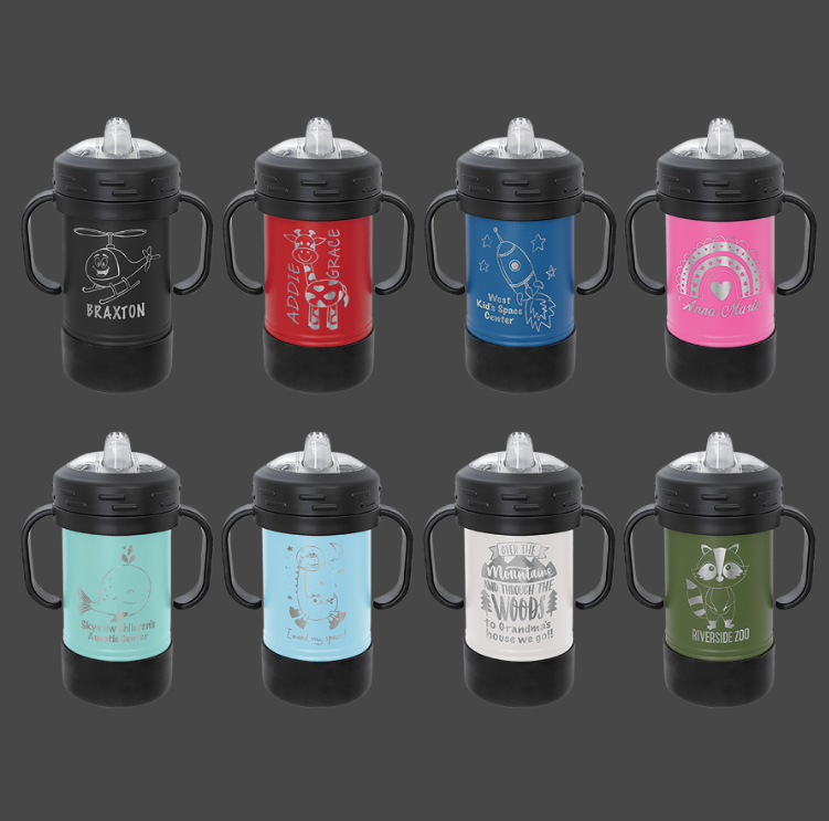 10oz Sippy Cup - Polar Camel Powder Coated
