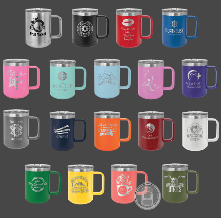 15oz Coffee Mug - Polar Camel Powder Coated
