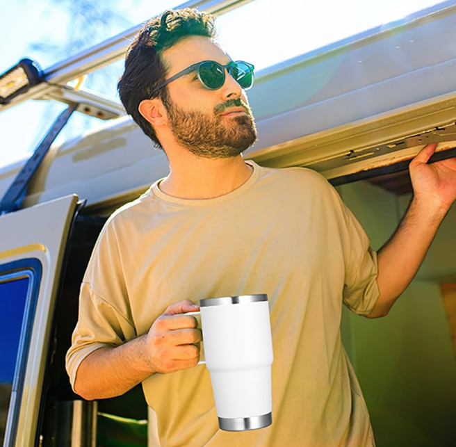 12 oz, 14oz, 20oz Coffee - Generic Powder Coated Tumbler