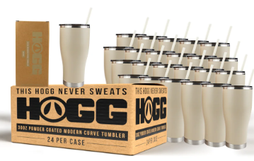 30oz Hogg Powder Coated Modern Curve Tumbler