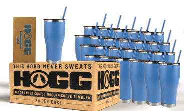 30oz Hogg Powder Coated Modern Curve Tumbler