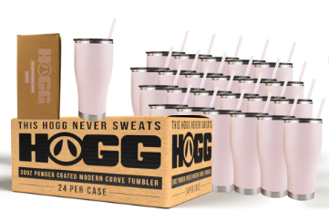 30oz Hogg Powder Coated Modern Curve Tumbler