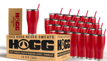 30oz Hogg Powder Coated Modern Curve Tumbler