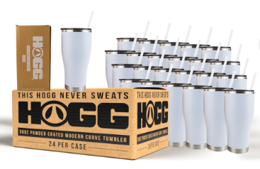 30oz Hogg Powder Coated Modern Curve Tumbler