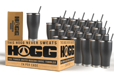 30oz Hogg Powder Coated Modern Curve Tumbler