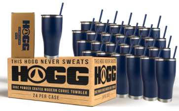 30oz Hogg Powder Coated Modern Curve Tumbler