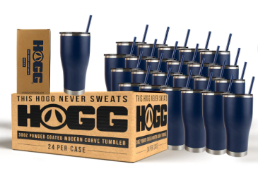 30oz Hogg Powder Coated Modern Curve Tumbler