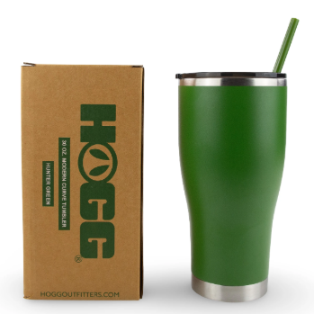30oz Hogg Powder Coated Modern Curve Tumbler
