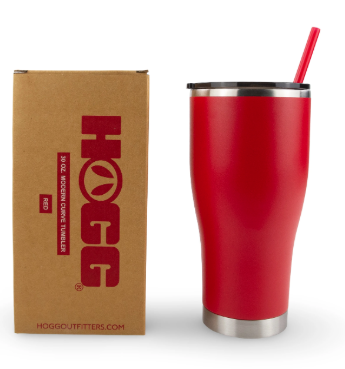 30oz Hogg Powder Coated Modern Curve Tumbler
