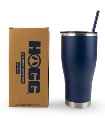 30oz Hogg Powder Coated Modern Curve Tumbler