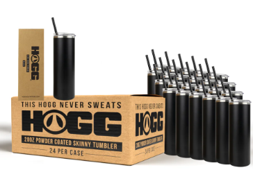 20oz Hogg Powder Coated Skinny Tumbler
