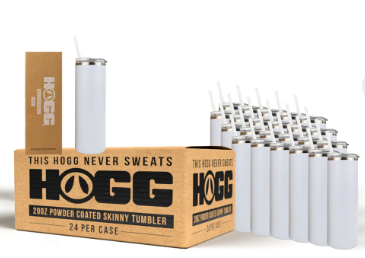 20oz Hogg Powder Coated Skinny Tumbler