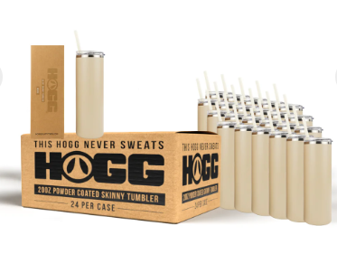 20oz Hogg Powder Coated Skinny Tumbler