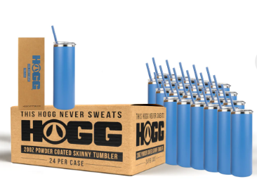 20oz Hogg Powder Coated Skinny Tumbler