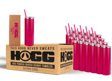 20oz Hogg Powder Coated Skinny Tumbler