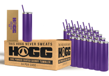20oz Hogg Powder Coated Skinny Tumbler