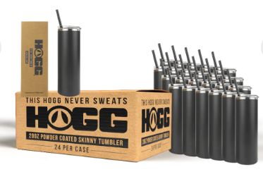 20oz Hogg Powder Coated Skinny Tumbler