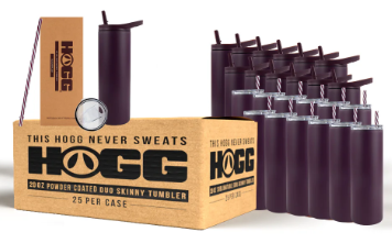 20oz Hogg Powder Coated Skinny Tumbler