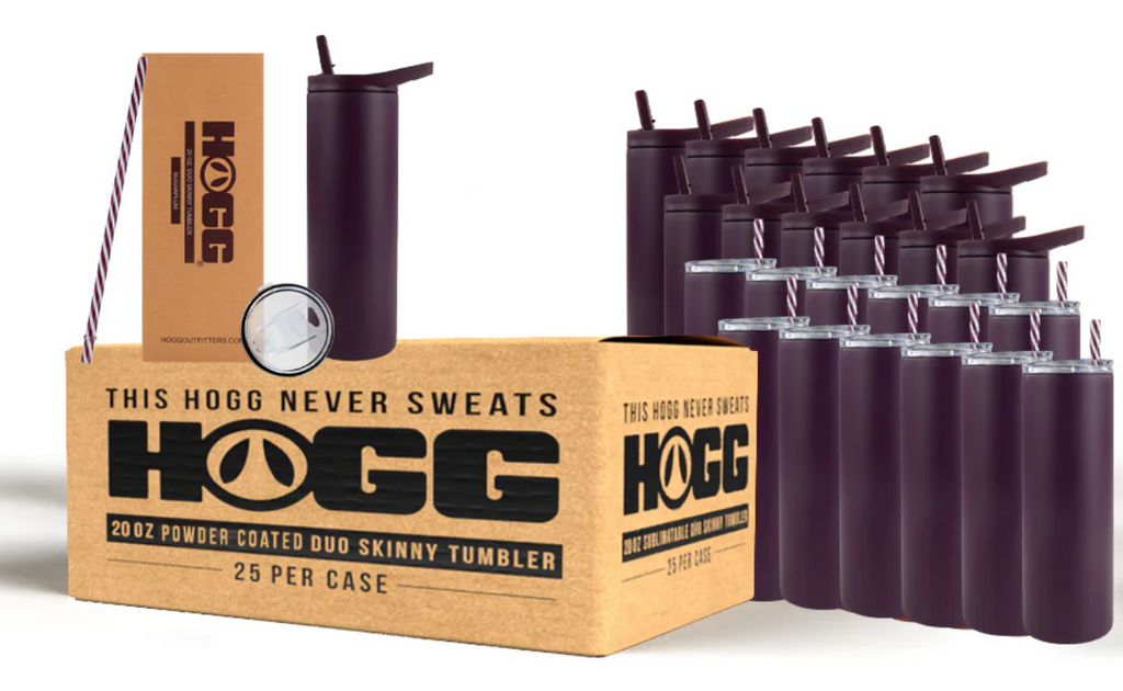 20oz Hogg Powder Coated Skinny Tumbler