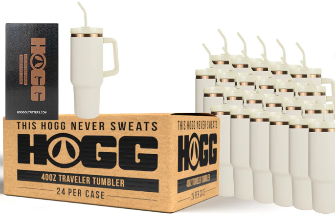 40oz Hogg Powder Coated Traveler