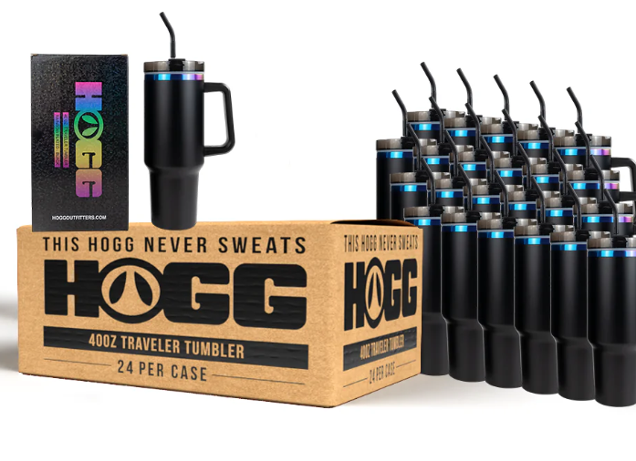40oz Hogg Powder Coated Traveler
