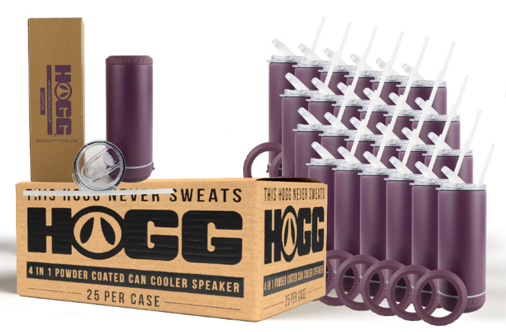 4 in 1 Hogg Powder Coated Can Cooler Speaker