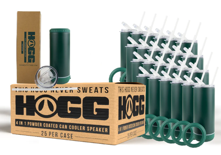 4 in 1 Hogg Powder Coated Can Cooler Speaker