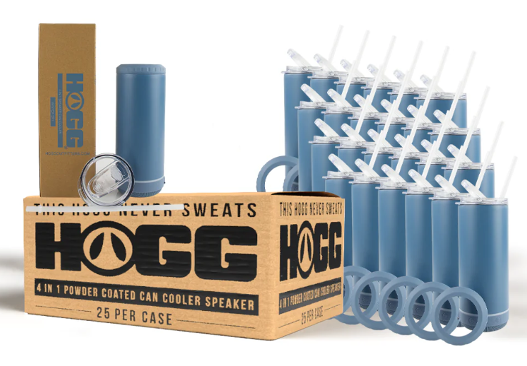 4 in 1 Hogg Powder Coated Can Cooler Speaker