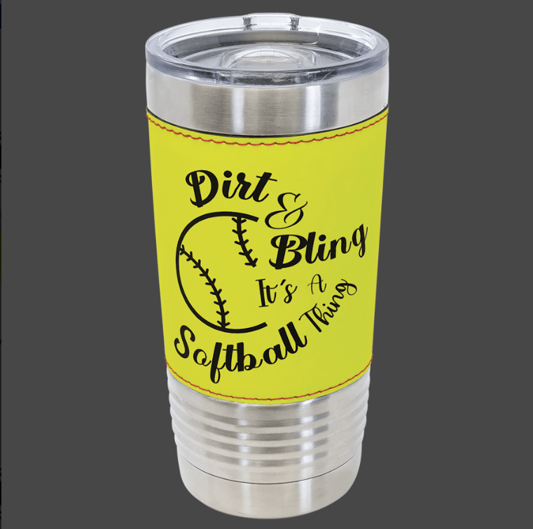 20oz Sport Theme - Polar Camel Powder Coat Tumbler