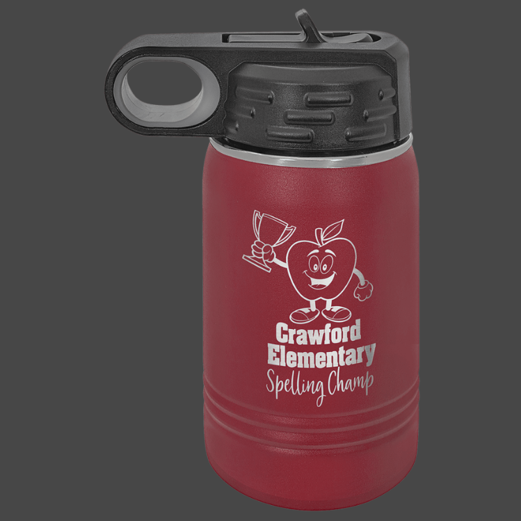 12oz, 20oz,32oz, 40oz Water Bottle - Polar Camel Powder Coated