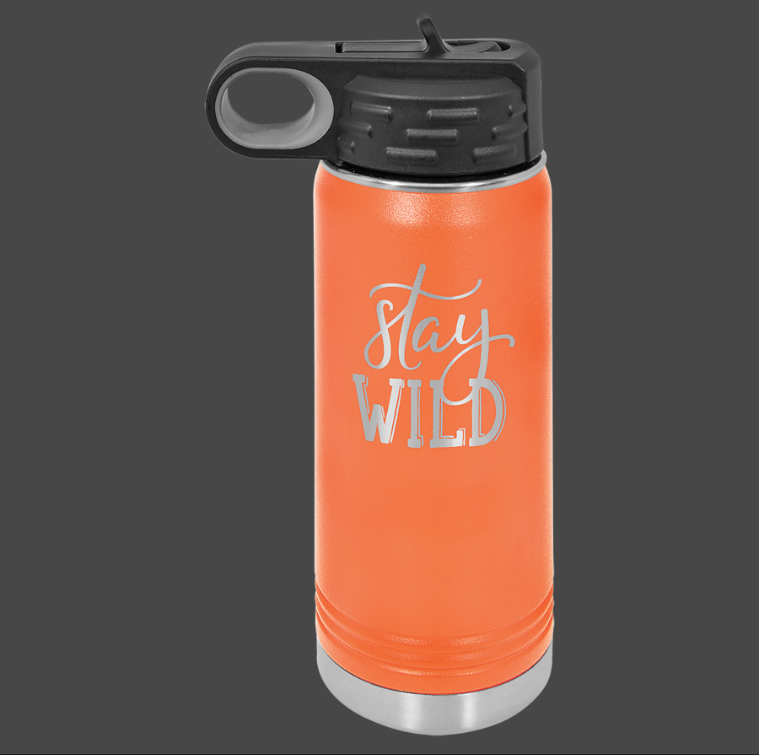 12oz, 20oz,32oz, 40oz Water Bottle - Polar Camel Powder Coated