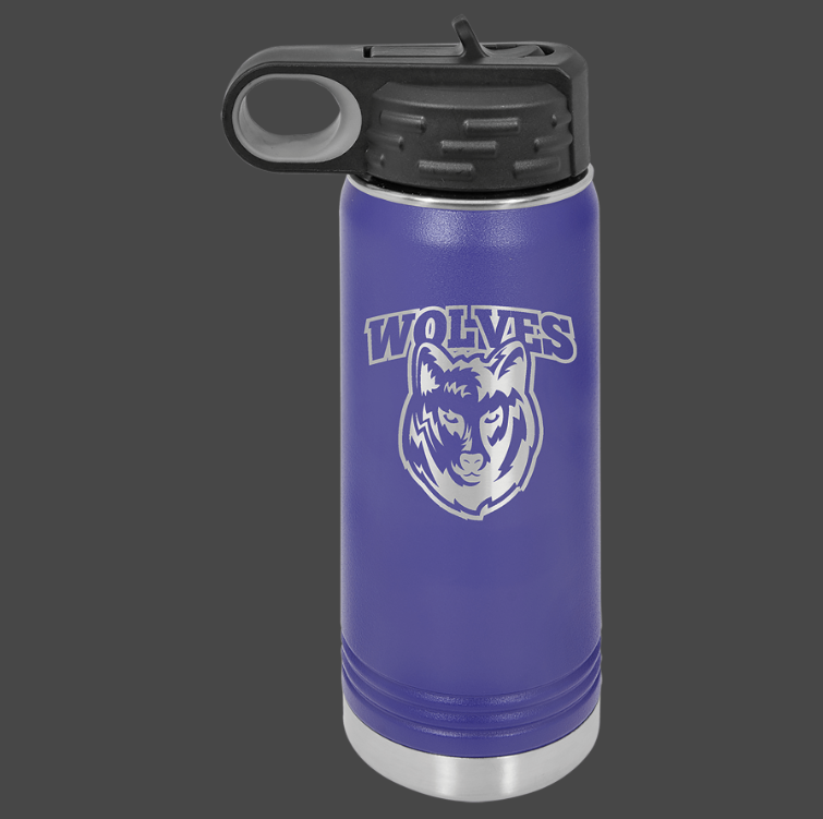 12oz, 20oz,32oz, 40oz Water Bottle - Polar Camel Powder Coated