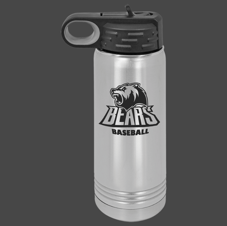 12oz, 20oz,32oz, 40oz Water Bottle - Polar Camel Powder Coated