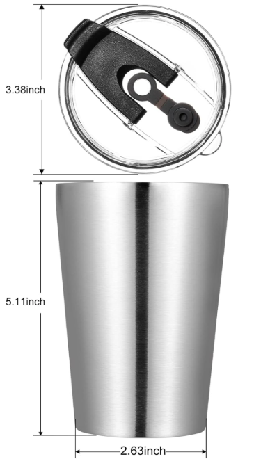 10oz, 12oz, 20oz, 30oz, 40oz Standard - Generic Powder Coated Tumbler