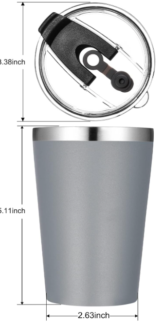 10oz, 12oz, 20oz, 30oz, 40oz Standard - Generic Powder Coated Tumbler