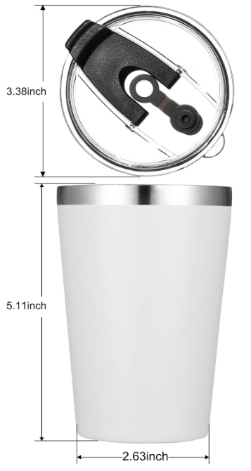 10oz, 12oz, 20oz, 30oz, 40oz Standard - Generic Powder Coated Tumbler