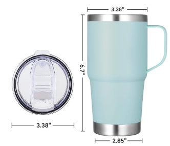 12 oz, 14oz, 20oz Coffee - Generic Powder Coated Tumbler