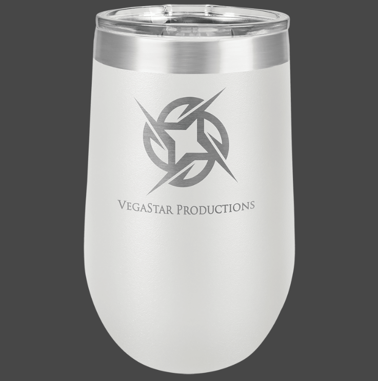 12oz, 16oz Wine Glass - Polar Camel Powder Coated