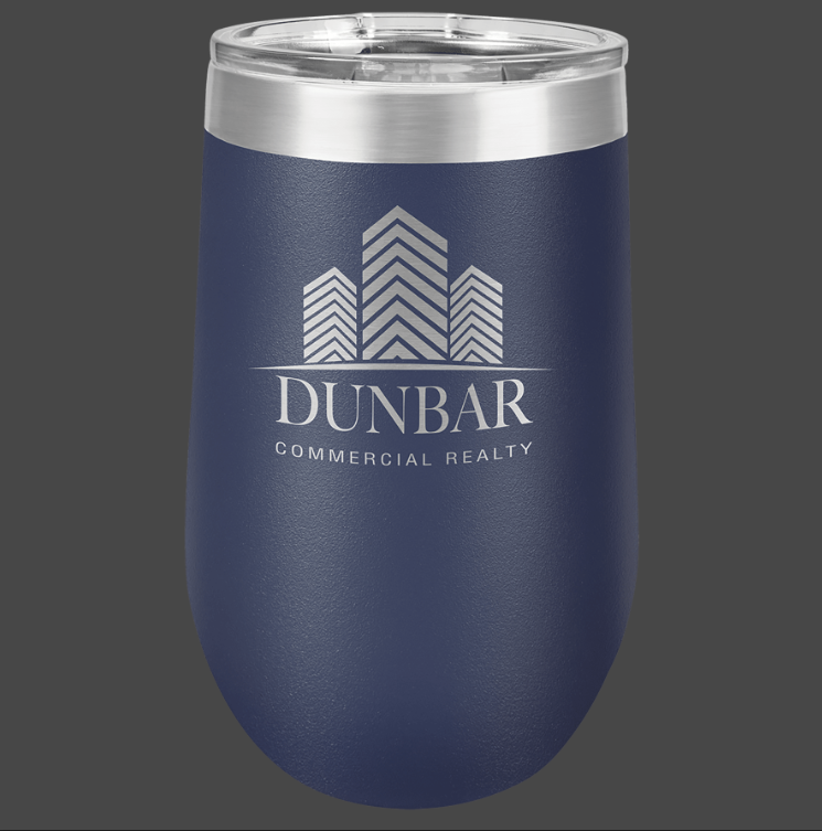 12oz, 16oz Wine Glass - Polar Camel Powder Coated