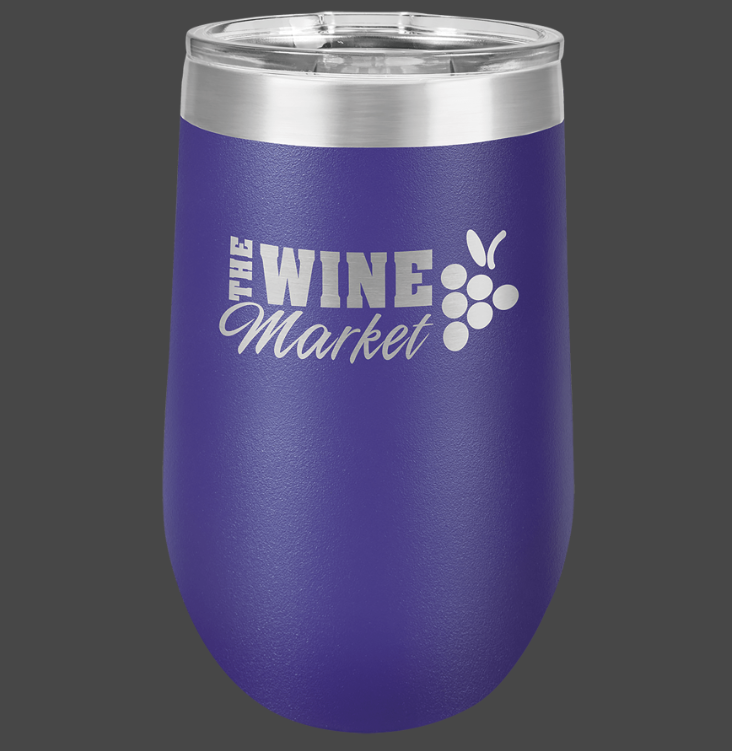 12oz, 16oz Wine Glass - Polar Camel Powder Coated
