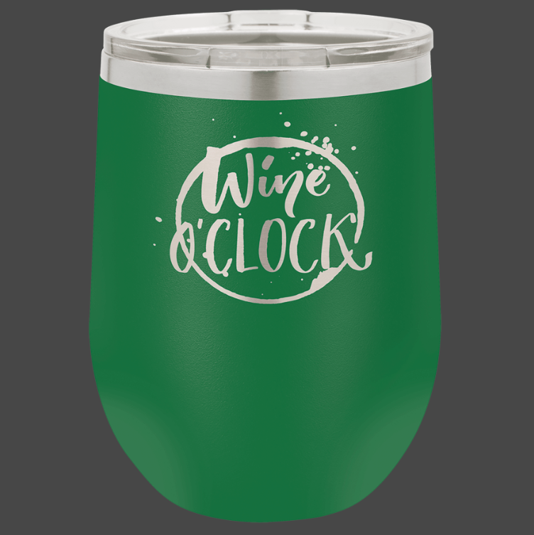 12oz, 16oz Wine Glass - Polar Camel Powder Coated