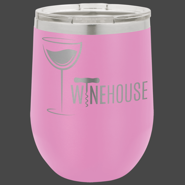 12oz, 16oz Wine Glass - Polar Camel Powder Coated