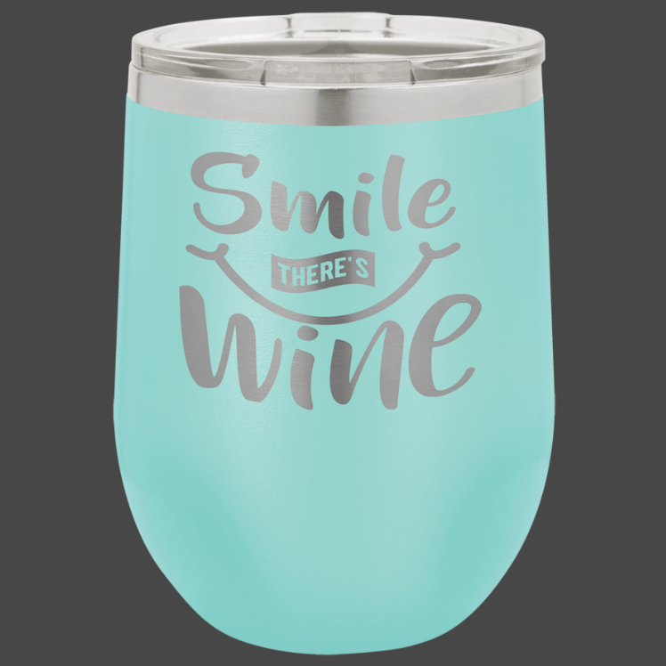 12oz, 16oz Wine Glass - Polar Camel Powder Coated