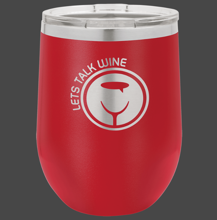 12oz, 16oz Wine Glass - Polar Camel Powder Coated