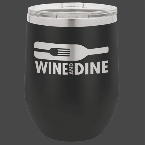12oz, 16oz Wine Glass - Polar Camel Powder Coated