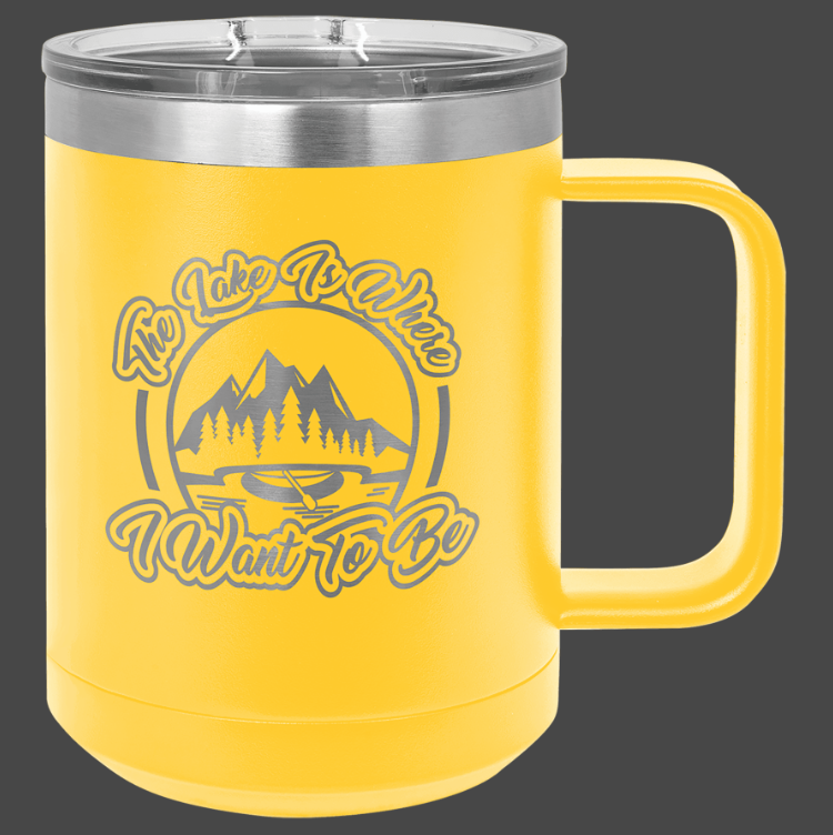 15oz Coffee Mug - Polar Camel Powder Coated